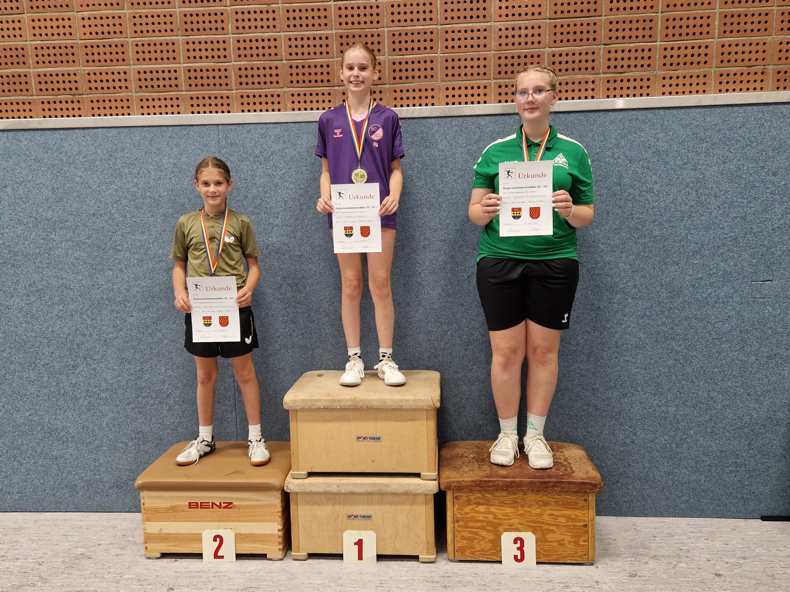 Pia Morhaus mit drei Titeln bei der Nachwuchs-Regionsmeisterschaft in Nordhorn